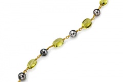 South Sea Pearl and Lemon Quartz Bracelet