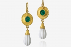 Emerald and Chachalong Earring