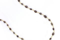 Chocolate Diamond Beaded Necklace