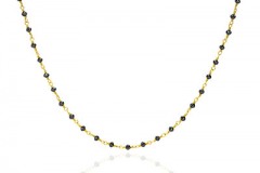 Black Diamond Beaded Necklace