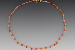 Ruby and  Opal Necklace