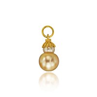 Double Golden Pearl Pendant