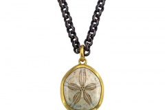 Fossilized Sand Dollar Pendant